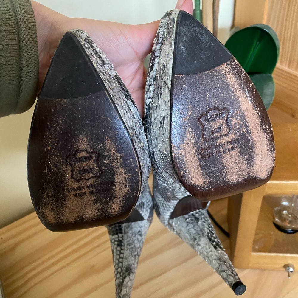 Stuart Weitzman Snake Platform Heels - image 4